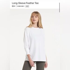 Vuori long sleeve feather tee XS